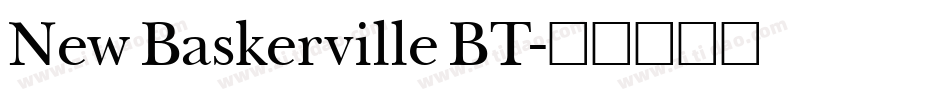 New Baskerville BT字体转换